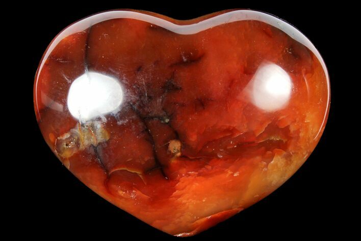 Colorful Carnelian Agate Heart #125835